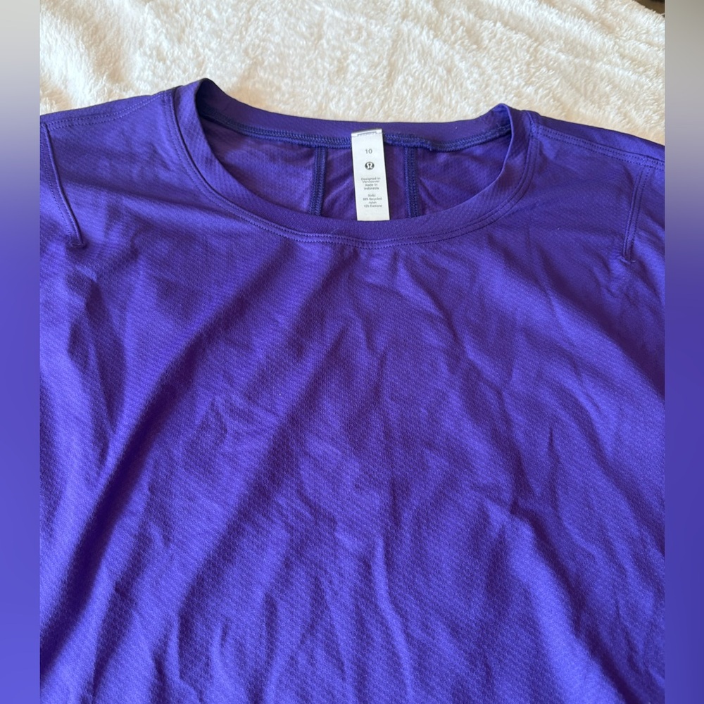 RARE NWT Lululemon Abrasion-Resistant Training Long-Sleeve ShirtPetrol Purple - Picture 6 of 7